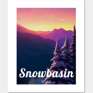 Snowbasin ski Utah USA Posters and Art